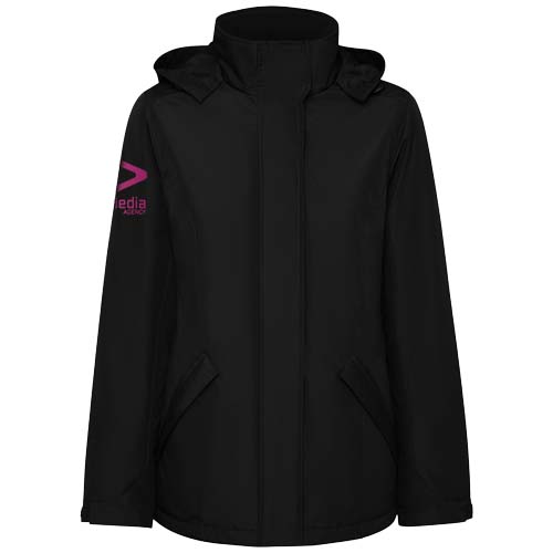 America damska ocieplana kurtka typu parka Czarny R50733O1 (1)