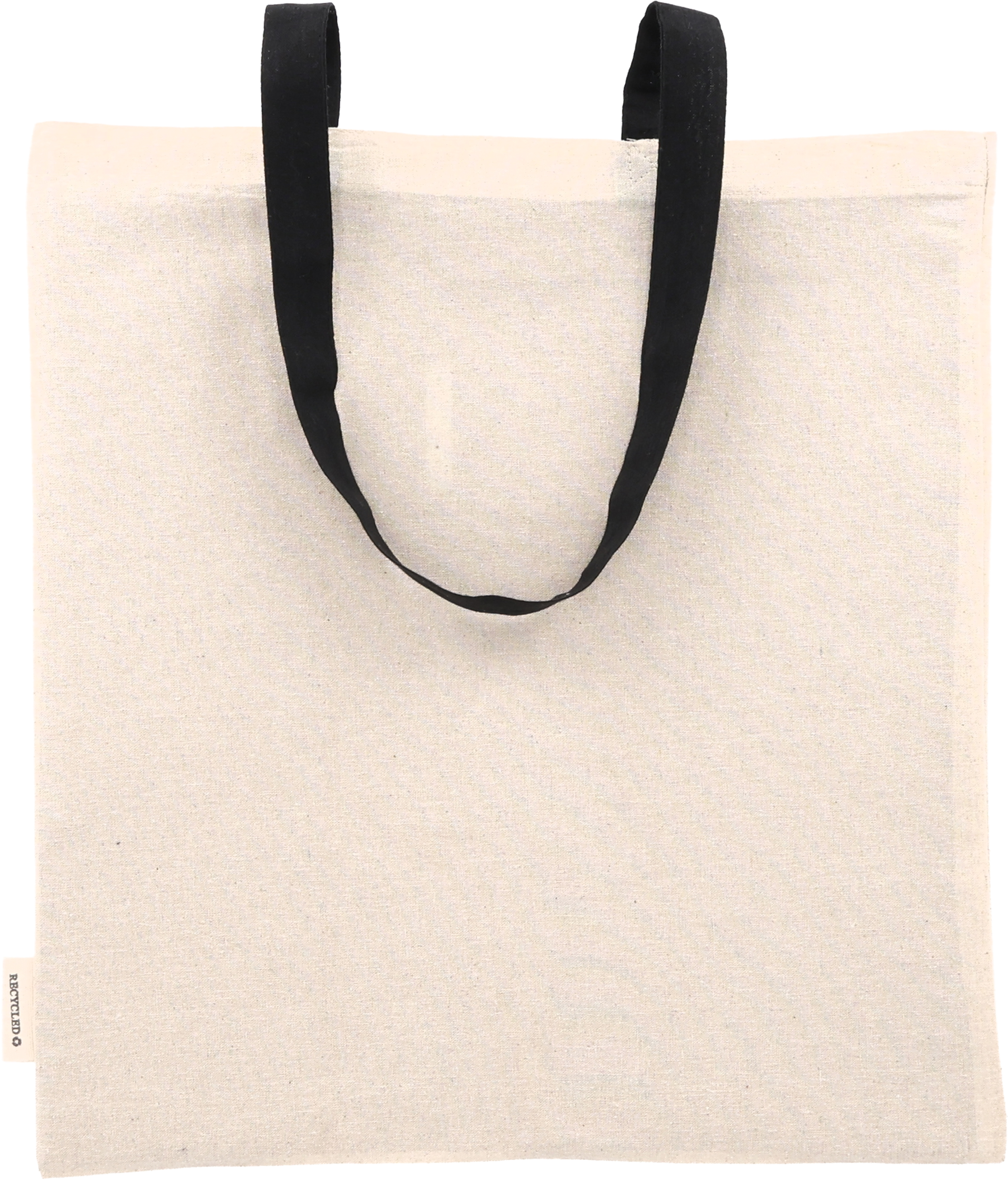 Torba bawełniana z długimi uszami, z recyklingu 140g/m2 CAMBRIDGE Czarny 545403 (2)