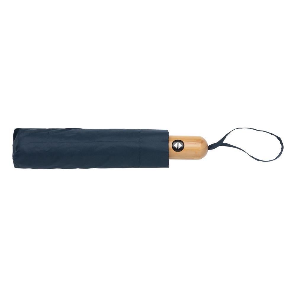 Bambusowy parasol automatyczny 21" AWARE™ RPET Niebieski P850.615 (4)