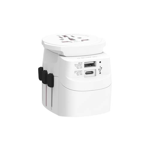 SKROSS® PRO Light USB AC30PD – uniwersalna przejściówka do urządzeń elektrycznych Biały 12461501 (5)