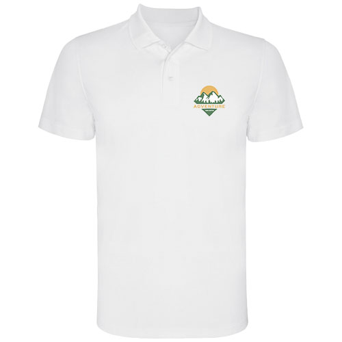 Monzha sportowa koszulka męska polo z krótkim rękawem Biały R04041Z1 (1)