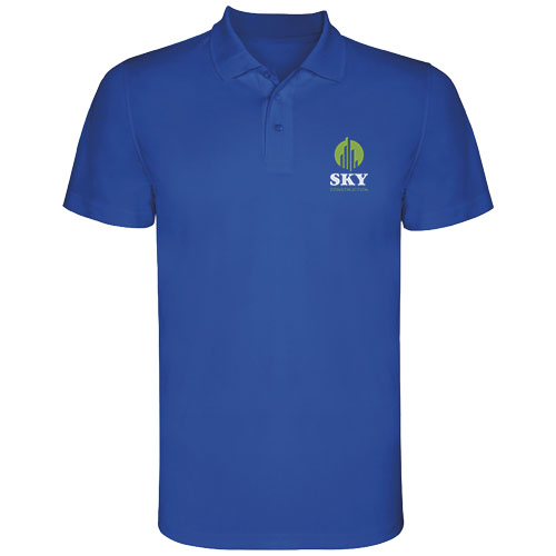 Monzha sportowa koszulka męska polo z krótkim rękawem Royal R04044T1 (1)