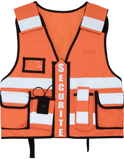 Kamizelka Taktyczna Odblaskowa Poliestrowa Black KX147-995327 (2)