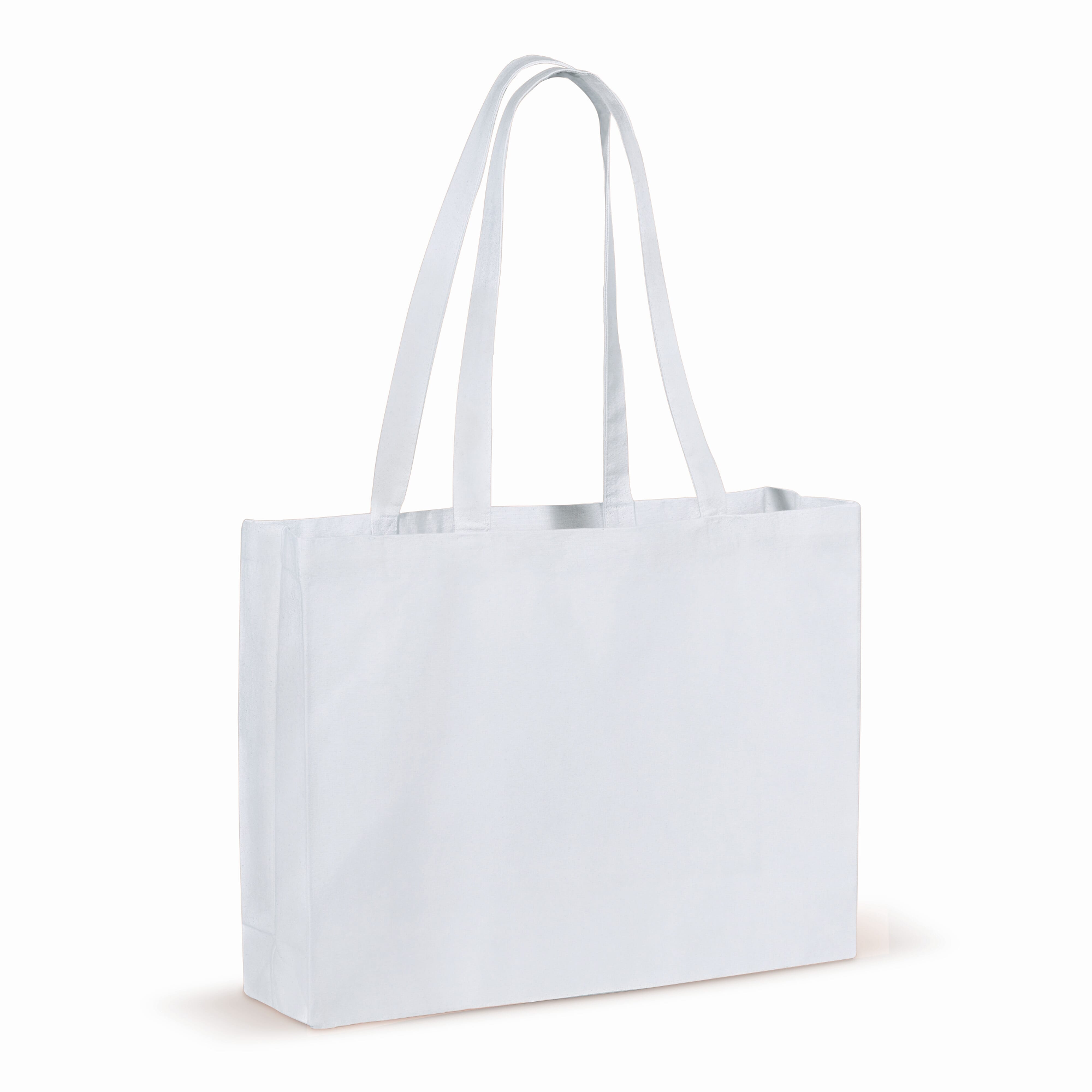 Gadżet reklamowy - Torba z bawełny z recyklingu z dnem 140g/m² 49x14x37cm