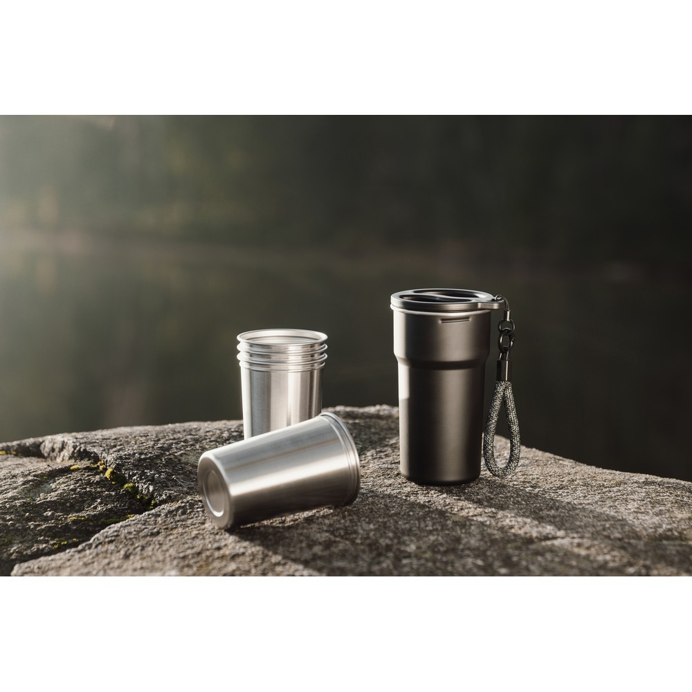 Zestaw kubków podróżnych 250 ml VINGA Parks, 4 el. Black VG675-03 (7)