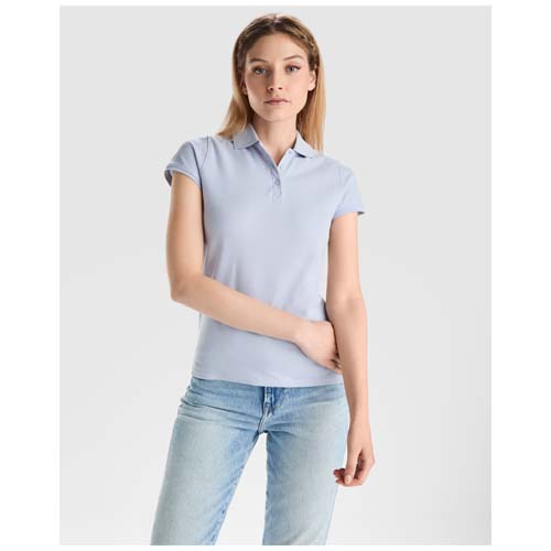 Star koszulka damska polo z krótkim rękawem Pale Red R6634A25 (2)