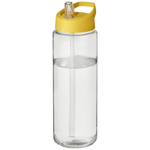 Bidon H2O Vibe o pojemności 850 ml z wieczkiem z dzióbkiem Przezroczysty-Żółty 21009616 