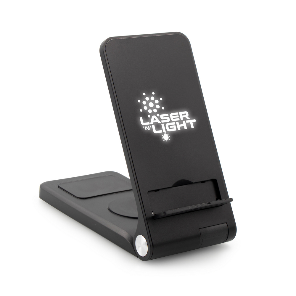 Gadżet reklamowy - Ładowarka bezprzewodowa 15W Exclusive Collection, 3 w 1, stojak na telefon | Zita