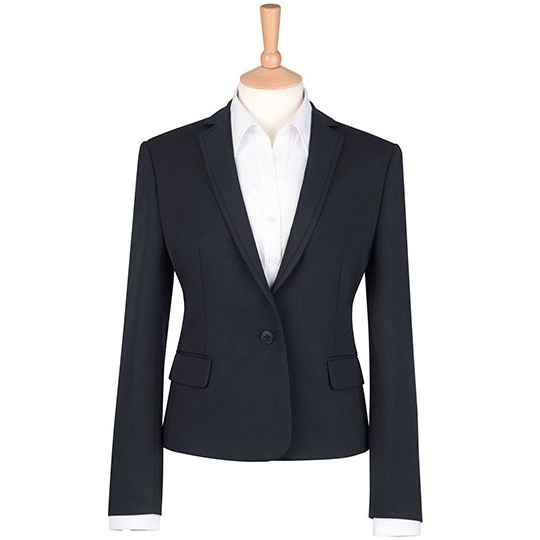 Marynarka Damska Slim Poliester Black BR650-478870 