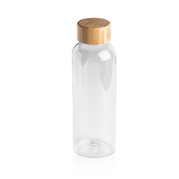 Buttelka RPET 500 ml z bambusową nakrętką / RB Bottle Przezroczysty IP37062699 (2)