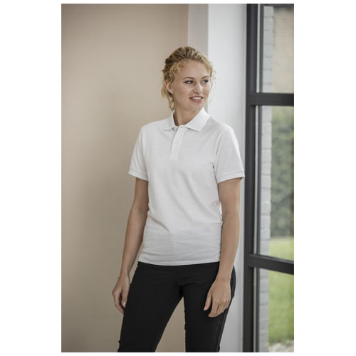 Emerald koszulka polo unisex z recyklingu z krótkim rękawem Biały 37539019 (6)