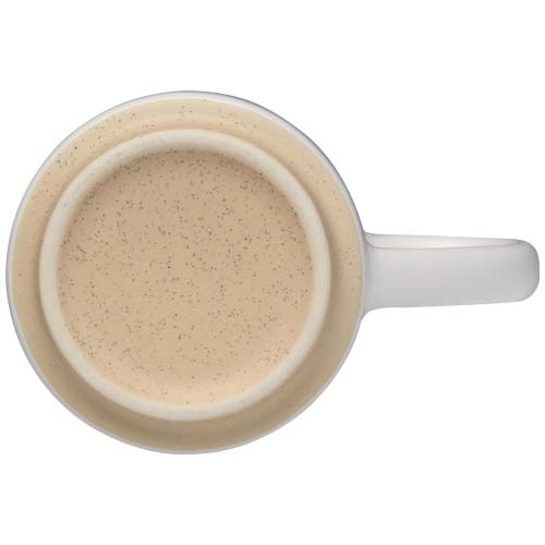 Camilla - kubek ceramiczny o pojemności 180 ml, z matowym wykończeniem. Można go wkładać jeden w drugi. Biały 10096001 (2)