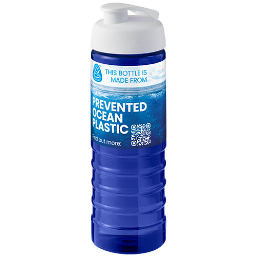 H2O Active® Eco Treble bidon z otwieraną pokrywką o pojemności 750 ml Niebieski-Biały 21047907 (1)