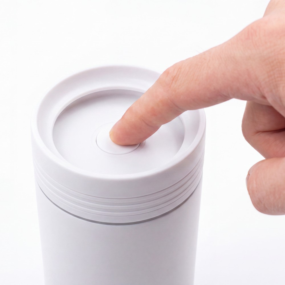 Kubek termiczny 275 ml z wieczkiem 360 stopni Air Gifts | Tondeyo Biały VA982-02 (5)