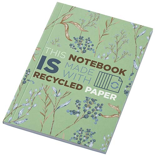Gadżet reklamowy - 50x Notatnik A6 Novella Austen z miękką okładką z materiału z recyklingu, 50 kartek