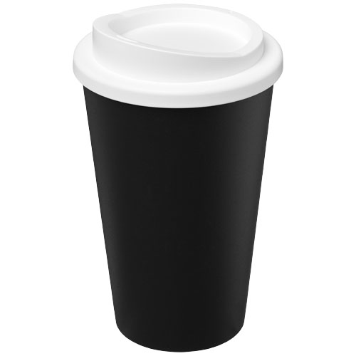 Kubek Americano Eco z recyklingu o pojemności 350 ml Czarny-Biały 21042200 