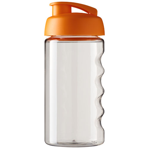 Bidon H2O Bop® o pojemności 500 ml z wieczkiem zaciskowym Przezroczysty-Pomarańczowy 21005007 (2)