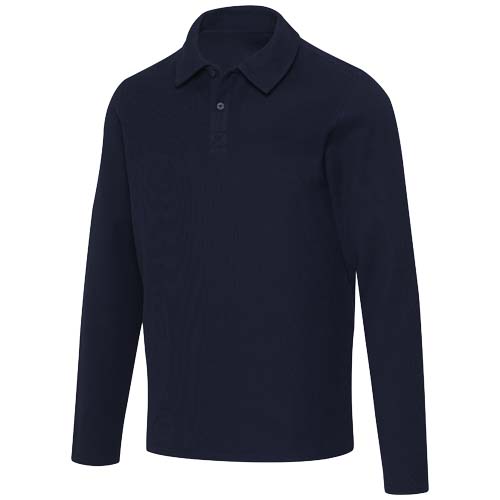 Apollo koszulka polo z długim rękawem, uniseks Granatowy 3955055A 