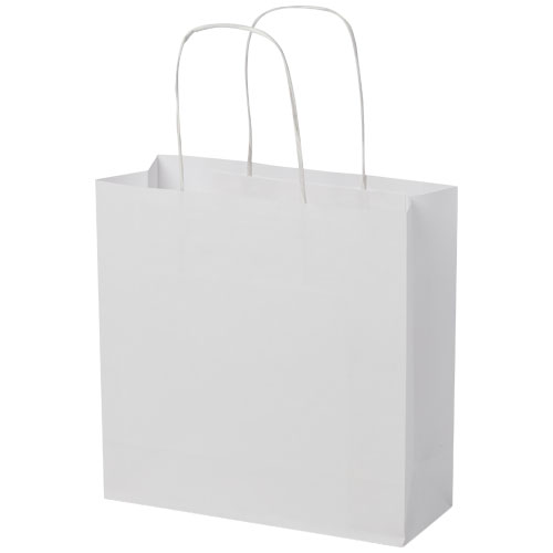 Torba z papieru Kraft ze skręconymi uchwytami – 24 x 9 x 24 cm Biały 1ZM00601 (3)
