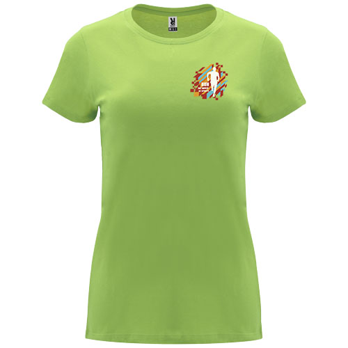 Capri koszulka damska z krótkim rękawem Oasis Green R66835R5 (1)