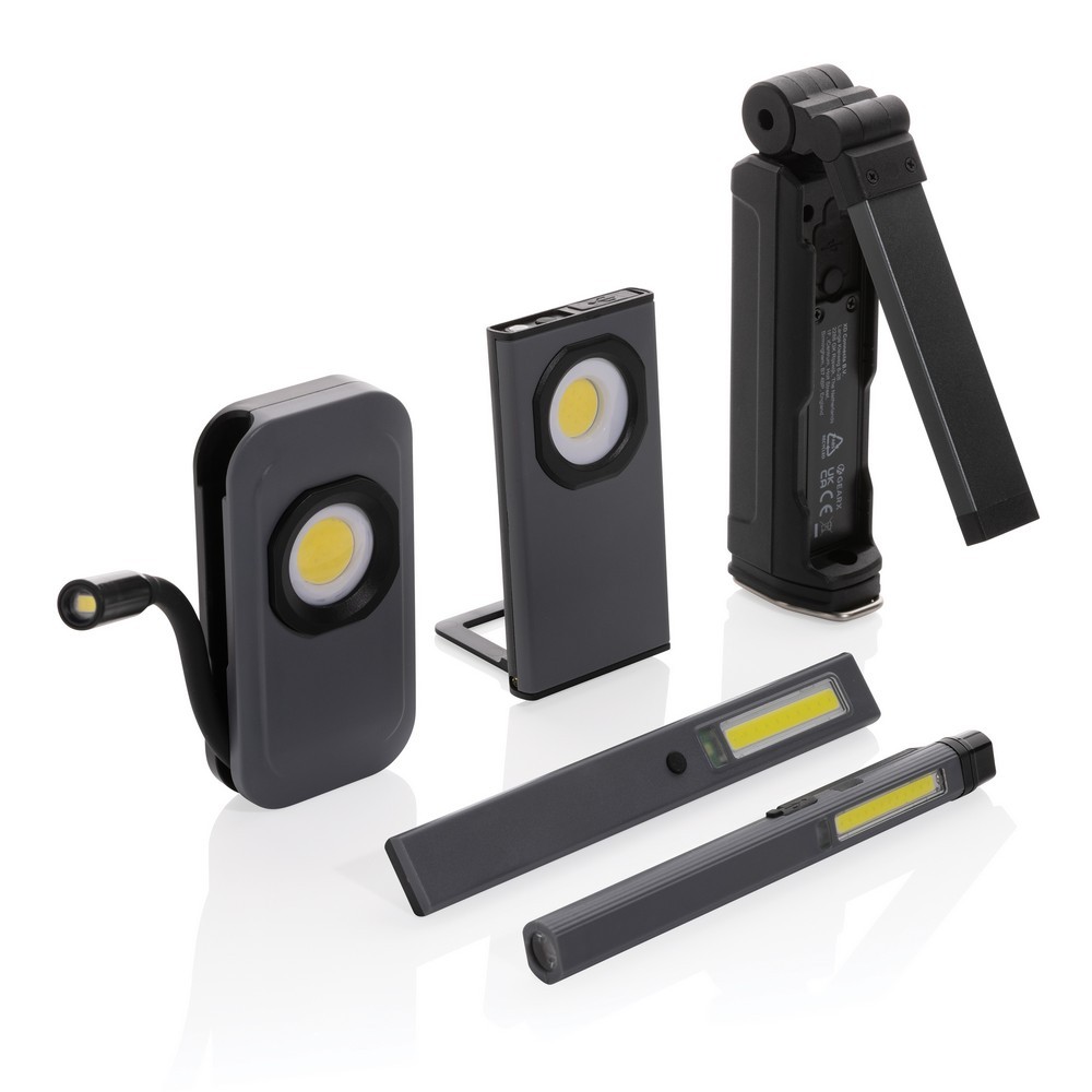 Lampka warsztatowa COB Gear X, ładowana przez USB Szary P513.242 (8)
