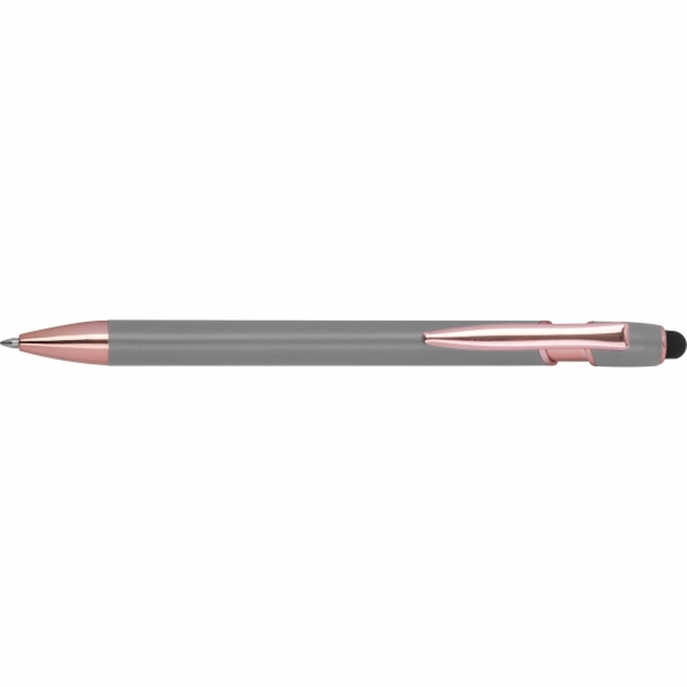 Długopis aluminiowy z recyklingu żelowy touch pen BELO HORIZONTE Szary 528107 