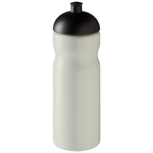 Bidon H2O Eco o pojemności 650 ml z wypukłym wieczkiem Kość słoniowa-Czarny 21009838 