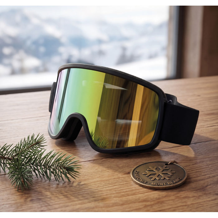 Gogle narciarskie UV400 Pomaranczowy MO3194-10 (4)