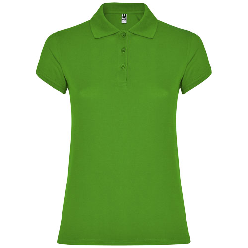 Star koszulka damska polo z krótkim rękawem Grass Green R66345C5 