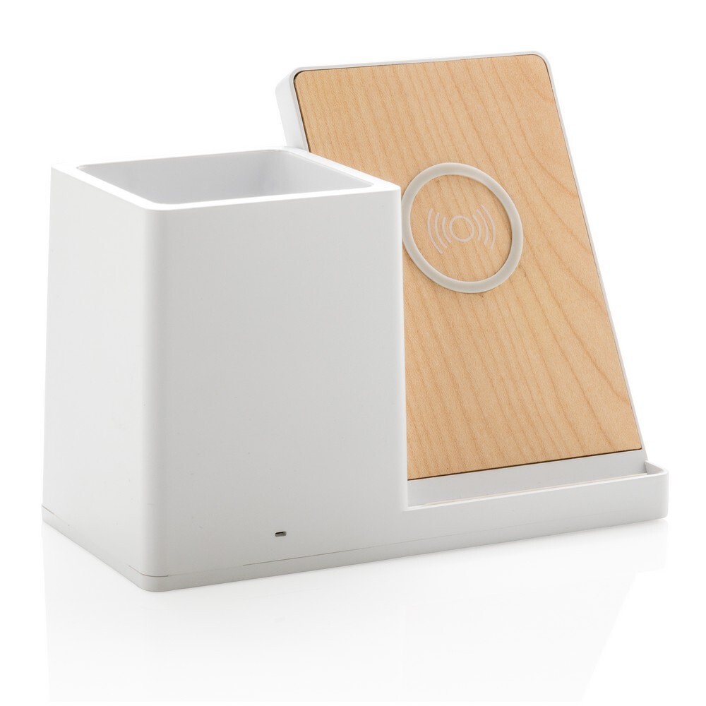 Gadżet reklamowy - Ładowarka bezprzewodowa 10W, organizer na biurko Ontario