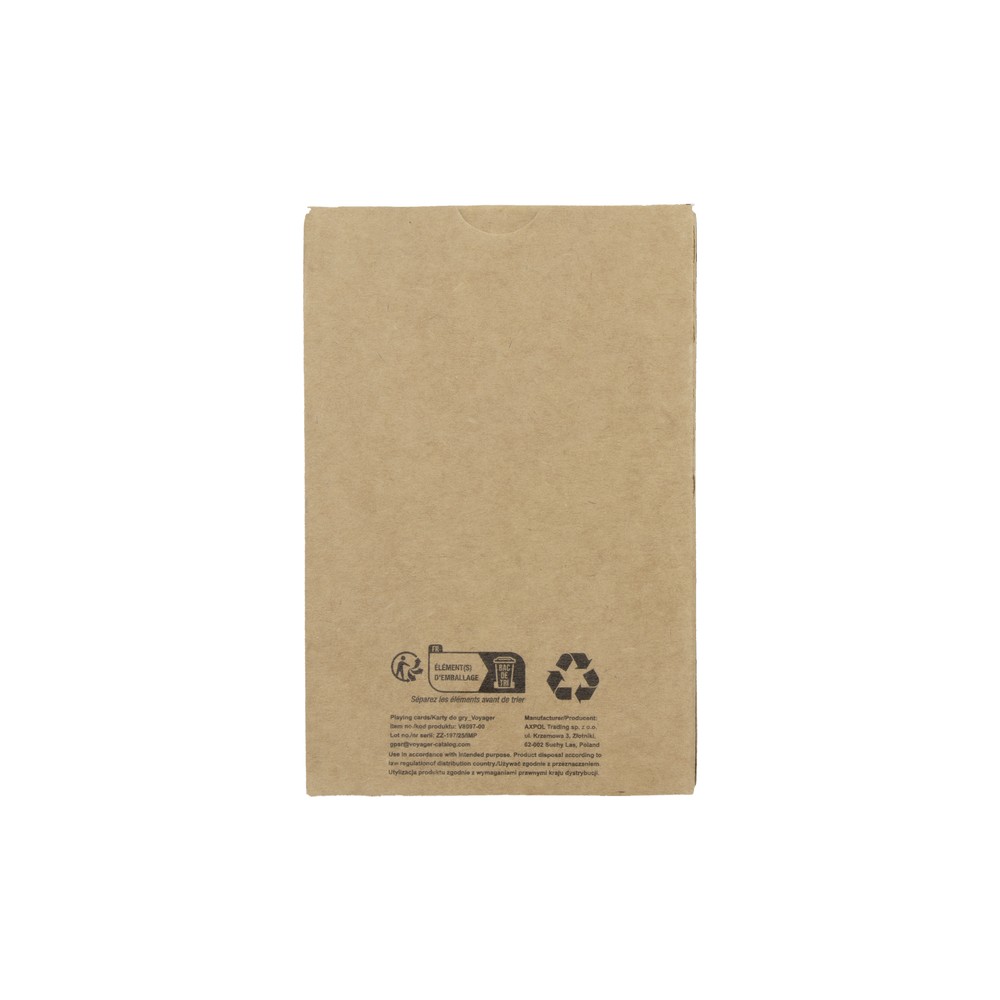 Karty do gry z papieru z recyklingu | Harper Neutralny V8097-00 (5)
