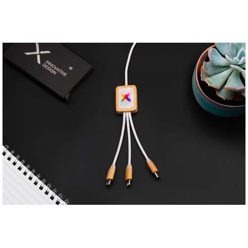 SCX.design C49 kabel do ładowania 5 w 1 Jasny brązowy 2PX12670 (5)