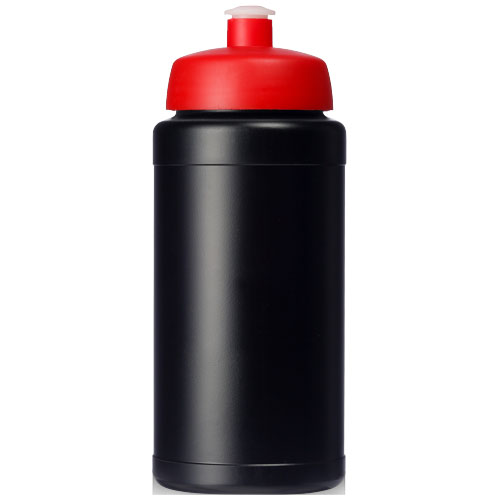 Bidon Baseline® Plus o pojemności 500 ml z wieczkiem sportowym Czarny-Czerwony 21068814 (2)