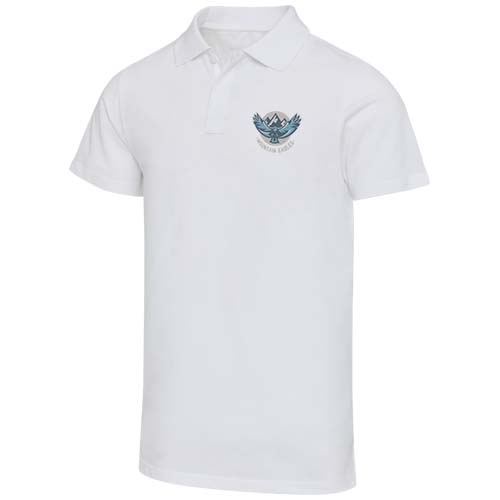 Graphite organiczna koszulka polo unisex o gramaturze 180 g/m², z krótkim rękawem i certyfikatem OCS Biały 39559010 (1)