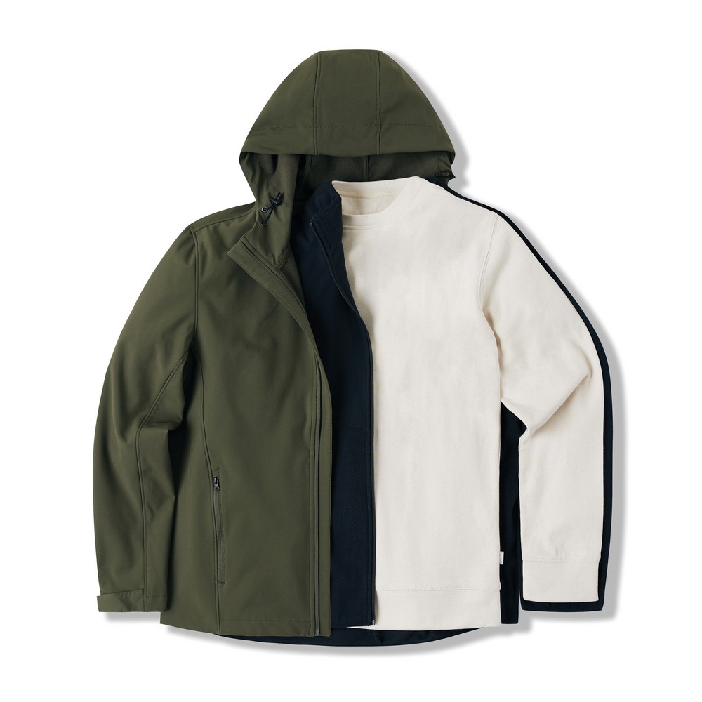 Męska kurtka softshell Iqoniq Makalu AWARE™ Khaki T1700.020.L (9)