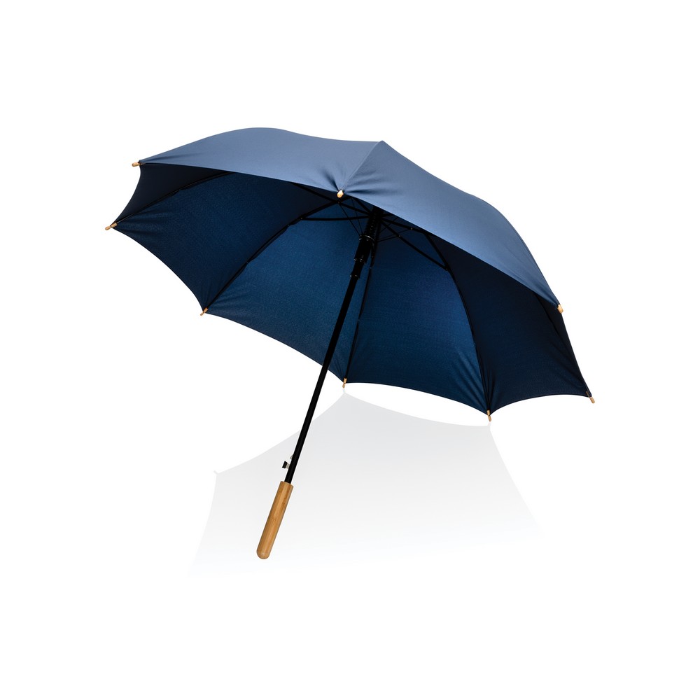 Bambusowy parasol automatyczny 23" AWARE™ RPET Niebieski P850.655 
