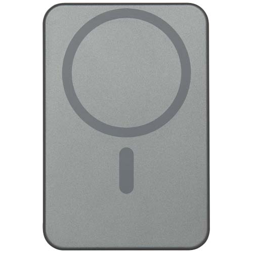 Powerbank Avis 10 000 mAh z recyklingowanego aluminium, z wbudowanym magnesem  Metaliczny grafitowy 12444582 (4)