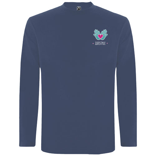 Extreme koszulka męska z długim rękawem Blue Denim R12171K1 (1)
