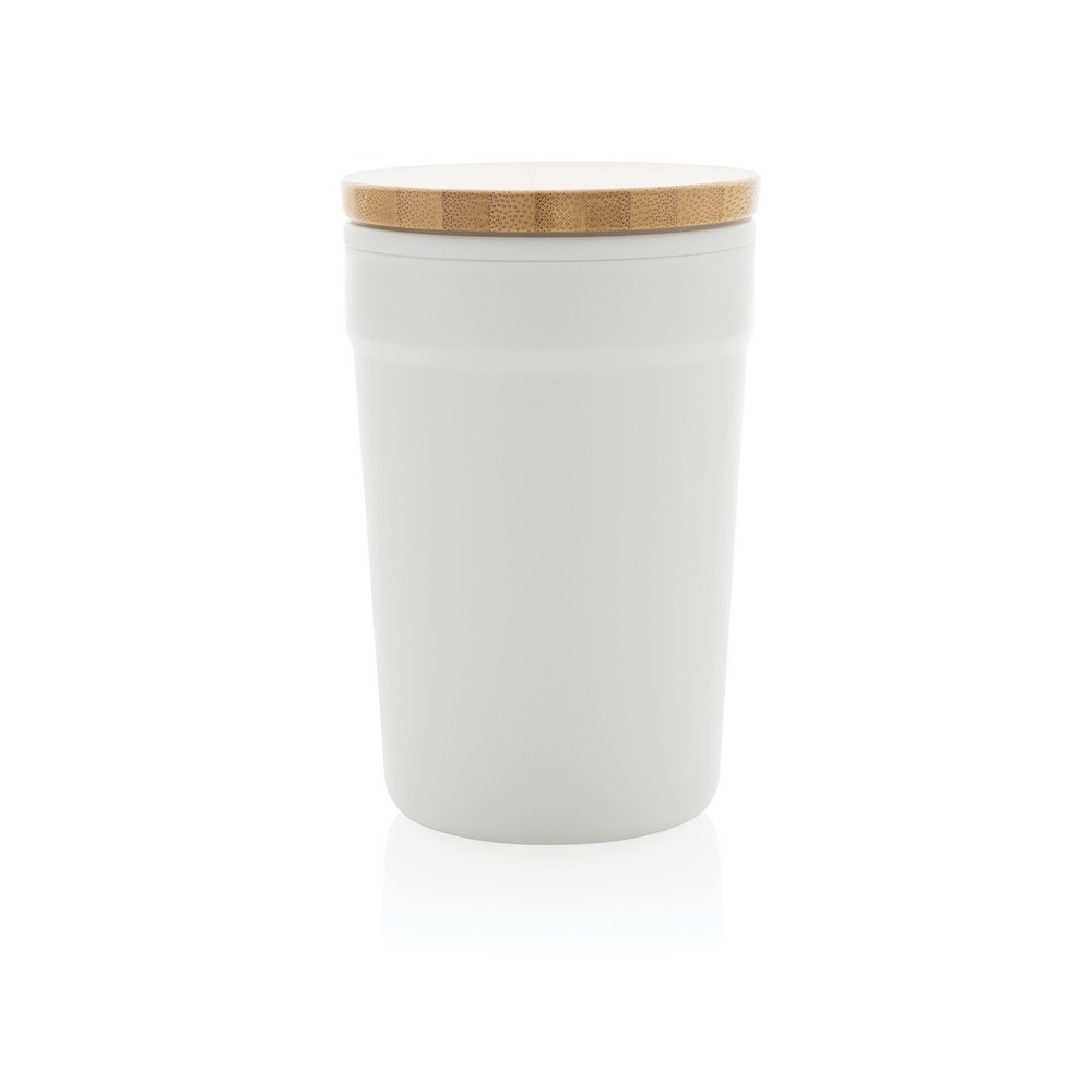 Kubek podróżny 300 ml z PP z recyklingu Biały P433.293 (1)
