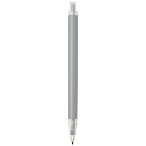 Długopis Spectrum wykonany z recyklingowanego aluminium (niebieski tusz) Szary 10740482 (2)