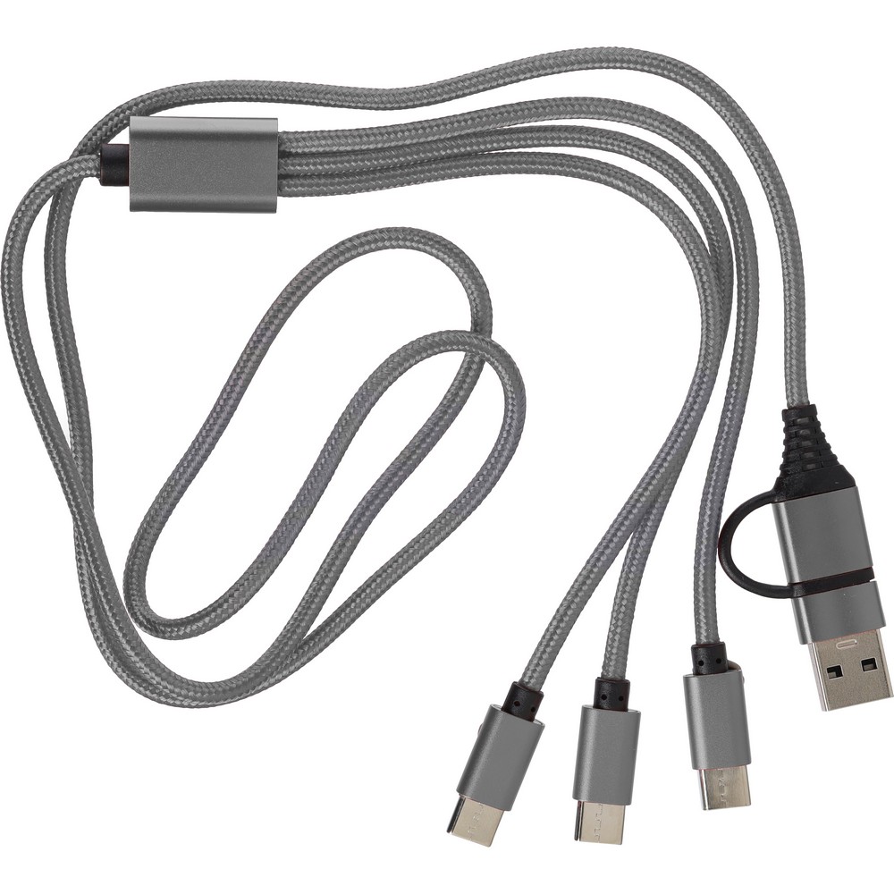 Kabel do ładowania 6 w 1 Srebrny VB331-32 (3)