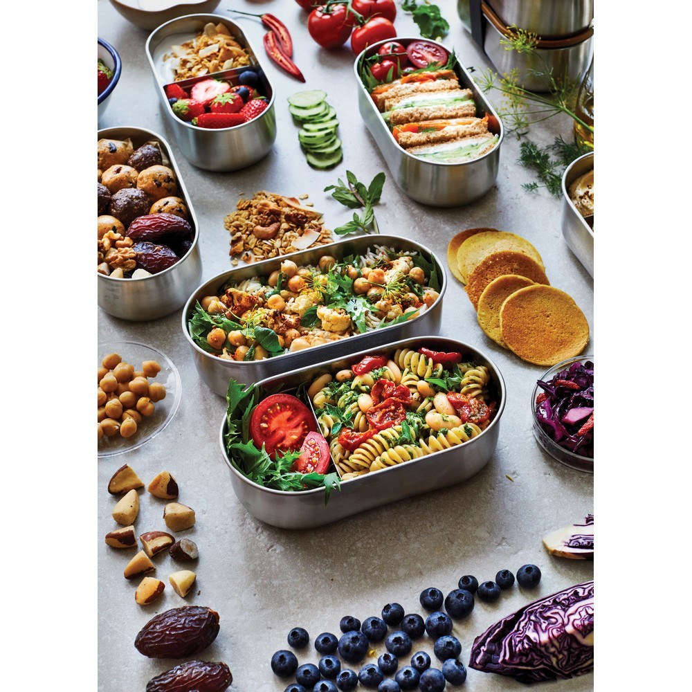 Lunchbox, pudełko śniadaniowe Black+Blum Double Bento Grey P439.2002 (11)