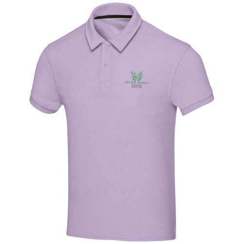 Koszulka polo Akoya, unisex, z materiału frotte z recyklingu  Liliowy 37544350 (1)