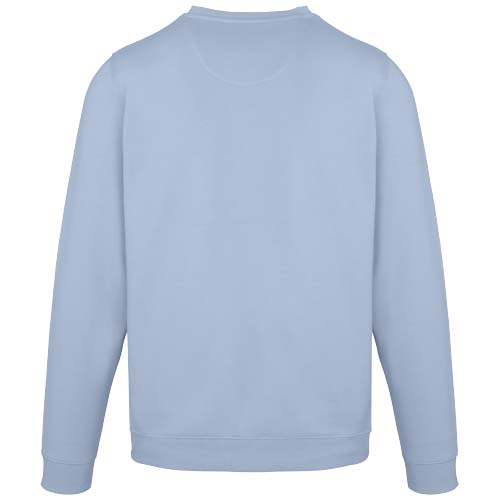 Jasper organiczna bluza unisex z recyklingu o gramaturze 280 g/m² z okrągłym dekoltem i certyfikatem OCS Niebieski mgła 3956150A (3)