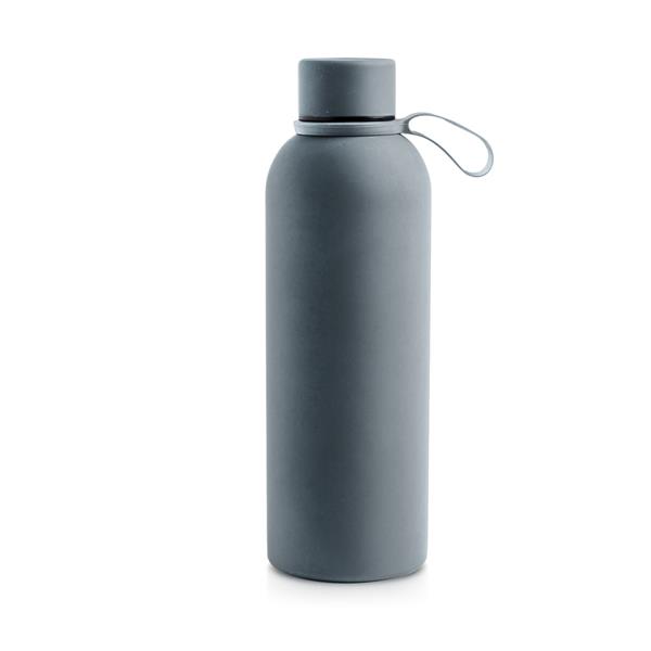 Gadżet reklamowy - Butelka termosowa o pojemności 500 ml z gumowym wykończeniem / Thermal