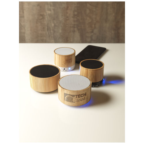 Bambusowy głośnik Cosmos z funkcją Bluetooth® Naturalny-Czarny 12410000 (3)
