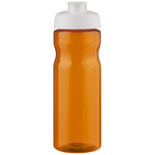 Bidon H2O Eco o pojemności 650 ml z wieczkiem zaciskowym Pomarańczowy-Biały 21009723 (2)