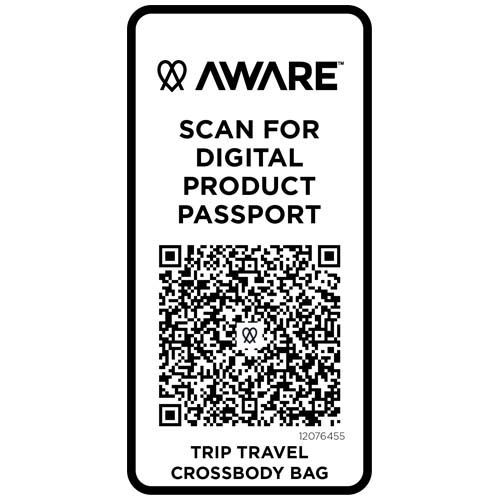 Trip Aware™, torba na ramię wykonana z materiałów z recyklingu, 1 l Szaroniebieski 12076455 (5)