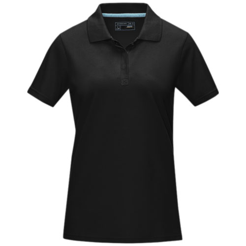 Damska organiczna koszulka polo Graphite z certyfikatem GOTS Czarny 37509995 (3)