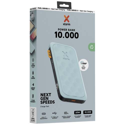 Seria Xtorm FS510 Fuel powerbank o pojemności 10 000 mAh i mocy 20 W Turkusowy niebieski 12439851 (1)